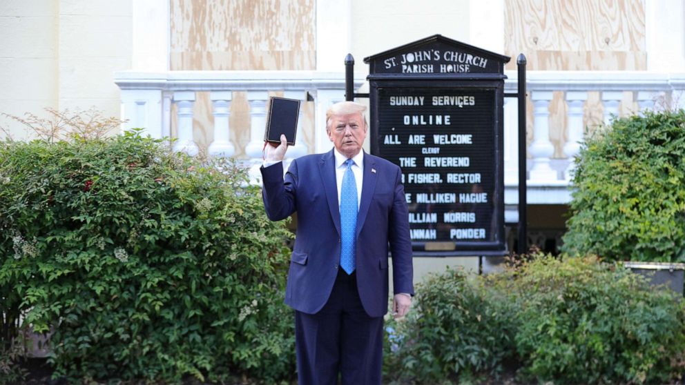 VIDEO: Bishop overseeing St. John Episcopal Church reacts to Trump's visit