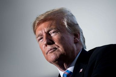 PHOTO: President Donald Trump speaks about infrastructure at the Cameron LNG Export Facility in Hackberry, La., May 14, 2019.