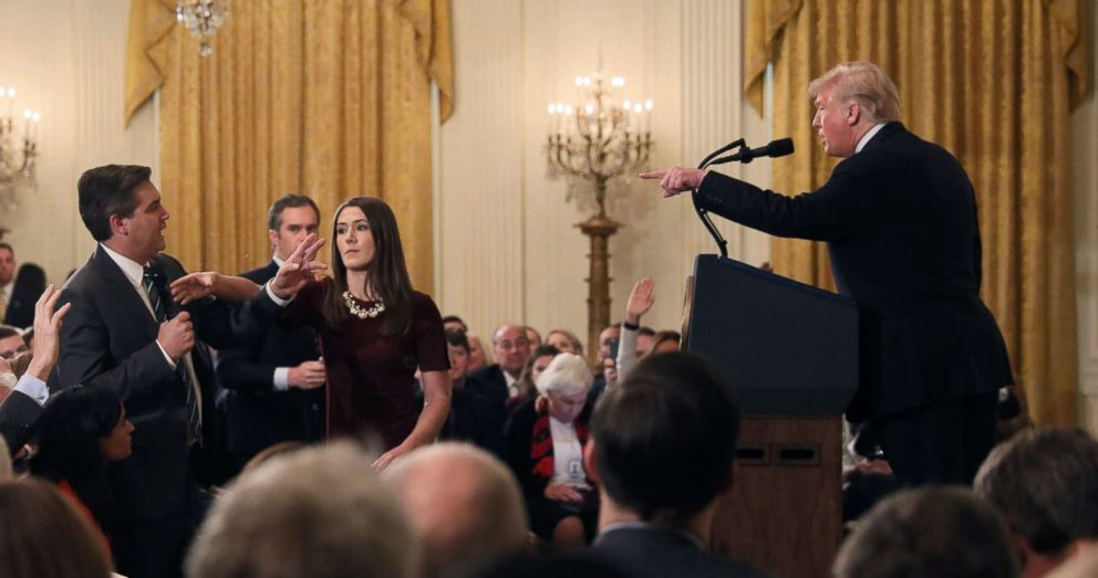 Commie CNN sues President Trump, aides over suspension of Jim Acosta's press pass Trump-acosta-rt-ps-181107_hpEmbed_19x10_992