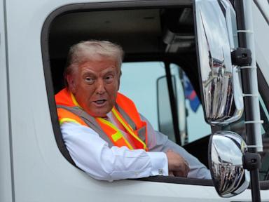 2024 election updates: Trump rides to rally in marked garbage truck