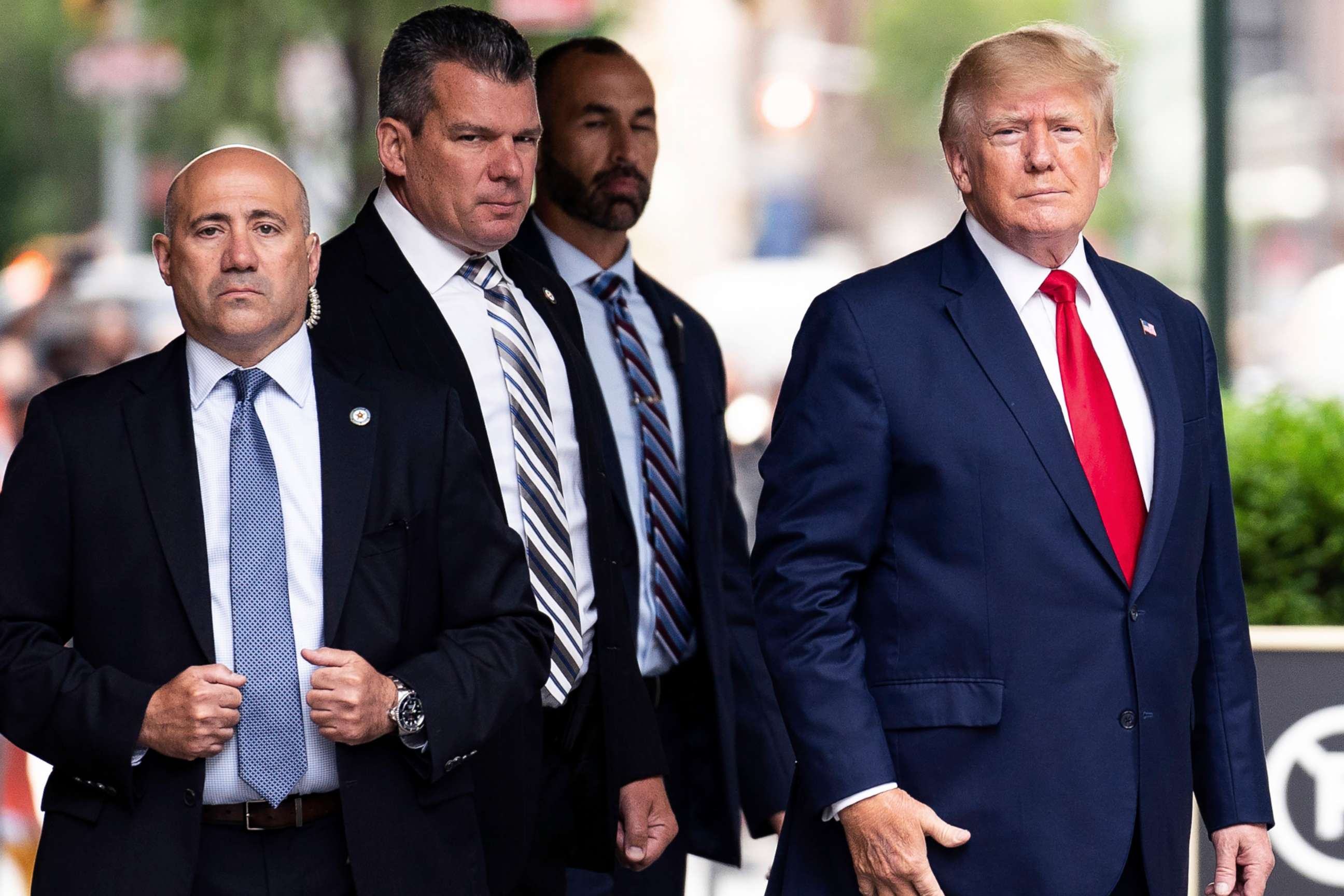 PHOTO: Former President Donald Trump departs Trump Tower, Aug. 10, 2022, in New York.