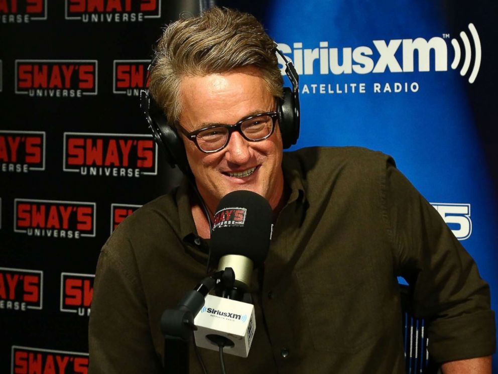 PHOTO: Host of MSNBCs Morning Joe, Joe Scarborough visits Sway in the Morning at SiriusXM Studios on August 2, 2017 in New York City.