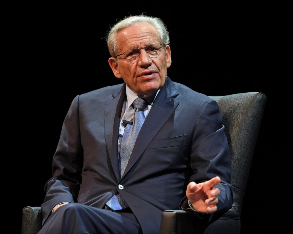 PHOTO: Bob Woodward speaks during an evening with Bob Woodward discussing his new book FEAR Trump in the White House in Coral Springs, Fla., Oct. 15, 2018 