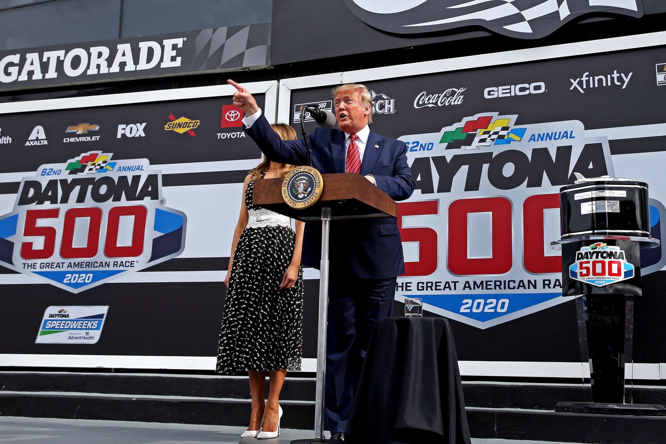 Trump At Daytona 500