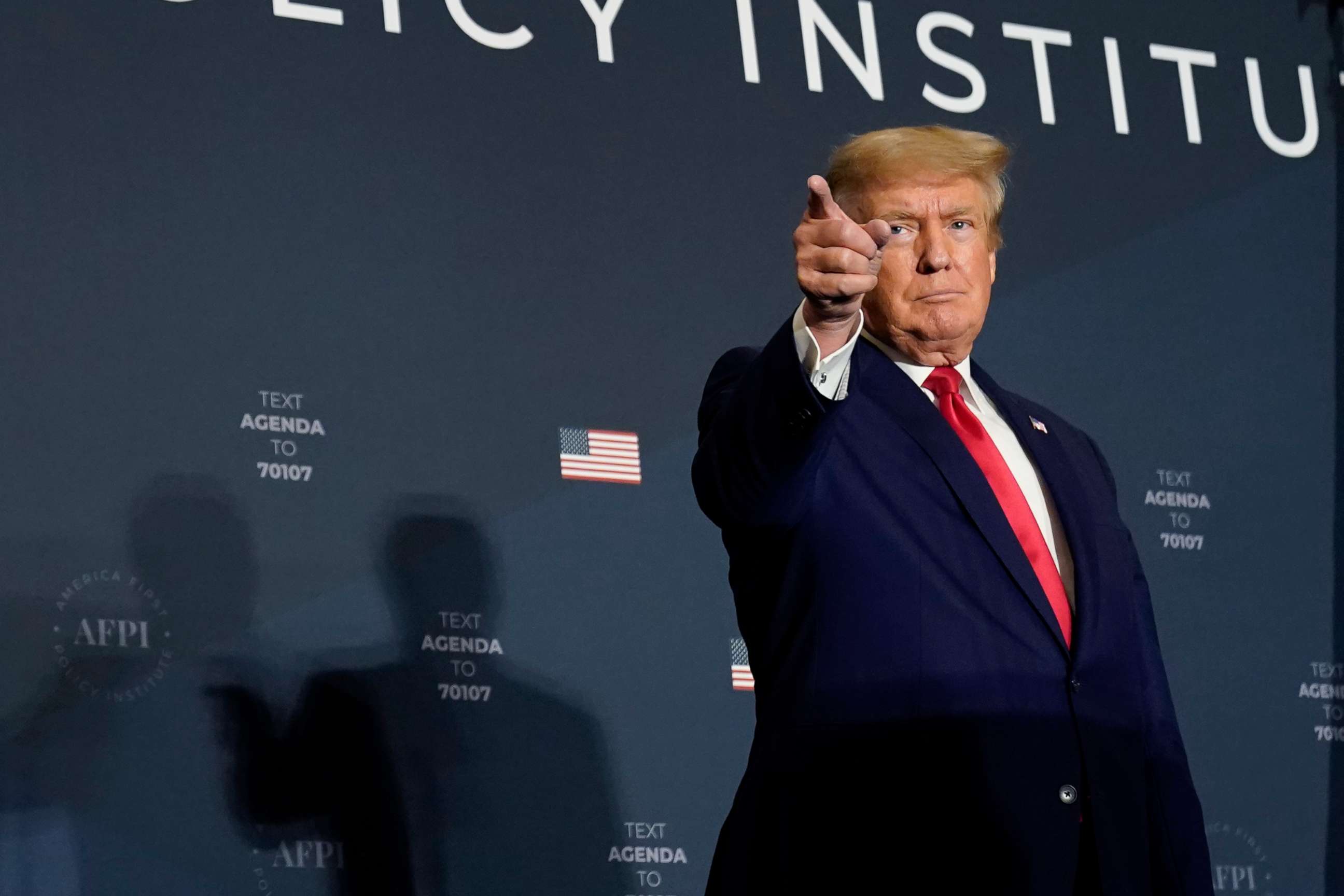 PHOTO: Former President Donald Trump speaks at an America First Policy Institute agenda summit at the Marriott Marquis in Washington, July 26, 2022.