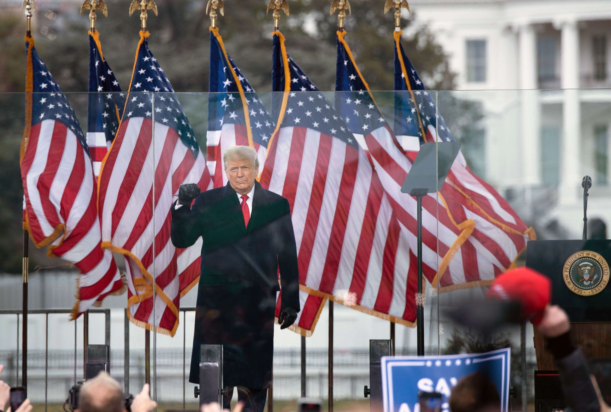 PHOTO:President Donald Trump speaks to supporters from The Ellipse near the White House on Jan. 6, 2021, in Washington.