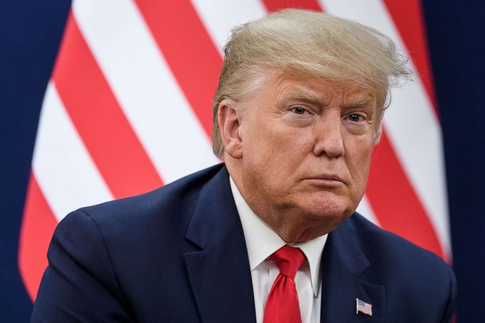 PHOTO: President Donald Trump attends a bilateral meeting during the World Economic Forum (WEF) annual meeting in Davos, Switzerland, Jan. 21, 2020.