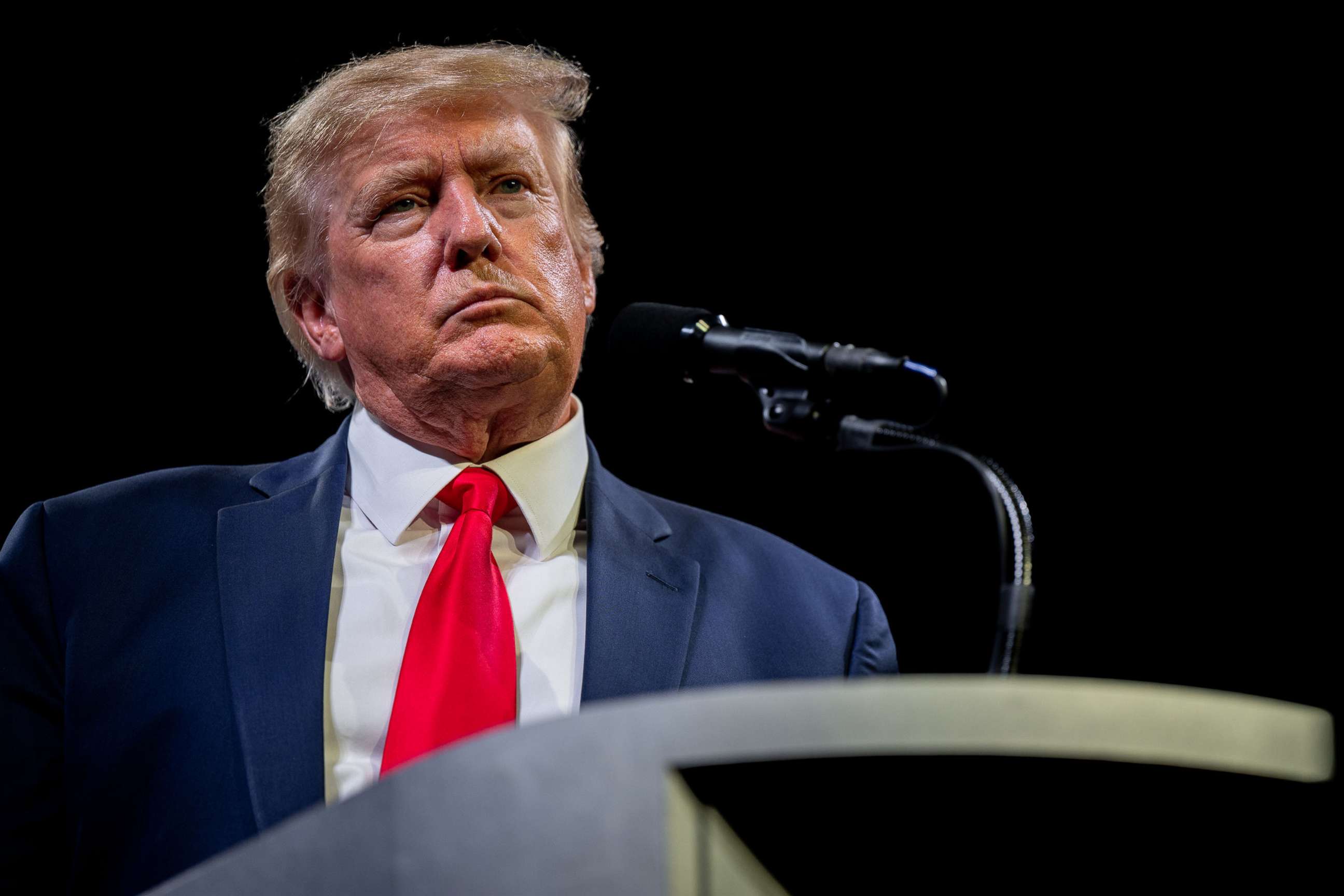PHOTO: Former President Donald Trump speaks during the American Freedom Tour at the Austin Convention Center, May 14, 2022, in Austin, Texas. 