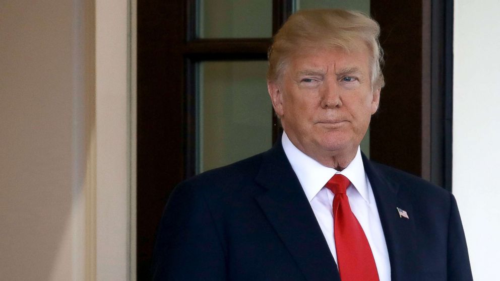 President Donald Trump greets Prime Minister Erna Solberg of Norway upon his arrival at the West Wing of the White House, Jan. 10, 2018, in Washington.