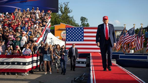 President Donald Trump arrives for a rally to kick off the July Fourth holiday weekend at the Iowa State Fairgrounds on July 3, 2025, in Des Moines, Iowa. 