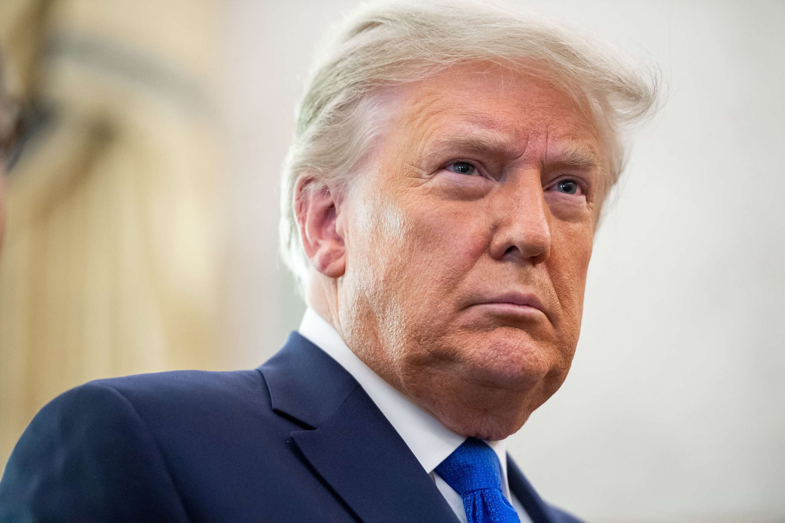 PHOTO: President Donald Trump in the Oval Office of the White House in Washington, D.C., Dec. 7, 2020.