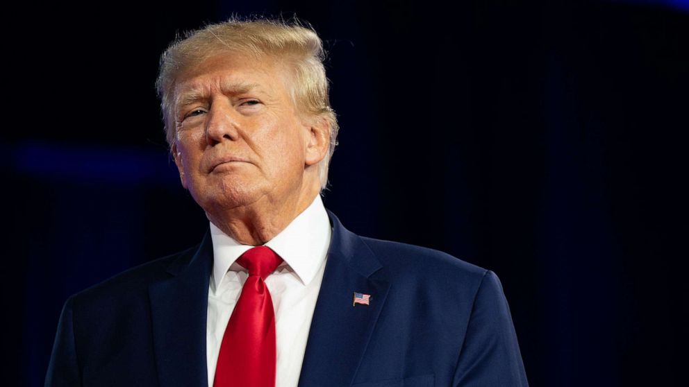 PHOTO: Former President Donald Trump speaks at the Conservative Political Action Conference (CPAC) at the Hilton Anatole on Aug. 06, 2022 in Dallas, Texas.