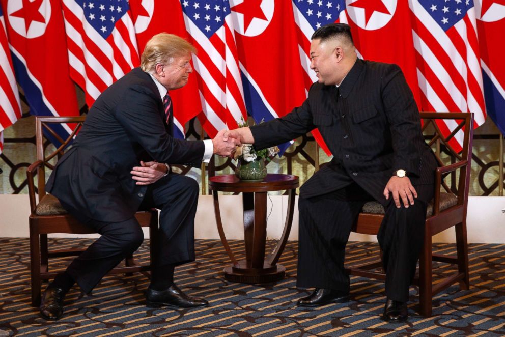 PHOTO: President Donald Trump meets North Korean leader Kim Jong Un, Feb. 27, 2019, in Hanoi, Vietnam.