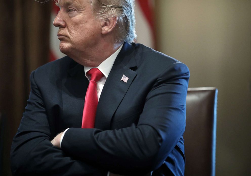 PHOTO: President Donald Trump meets with members of the U.S. Congress on immigration in the Cabinet Room of the White House, June 20, 2018.