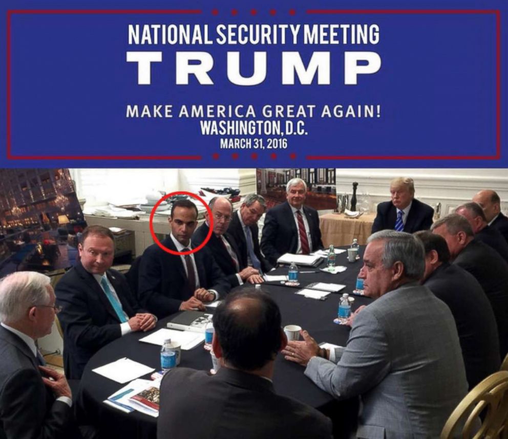 PHOTO: Photo posted to Donald Trump's Instagram account showing George Papadopoulos, circled in red. 