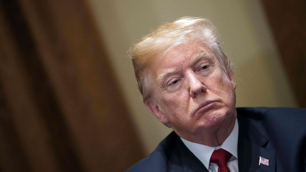 President Donald Trump holds a roundtable discussion with law enforcement officials and local community leaders on the threat of MS-13 at the White House, Feb. 6, 2018.