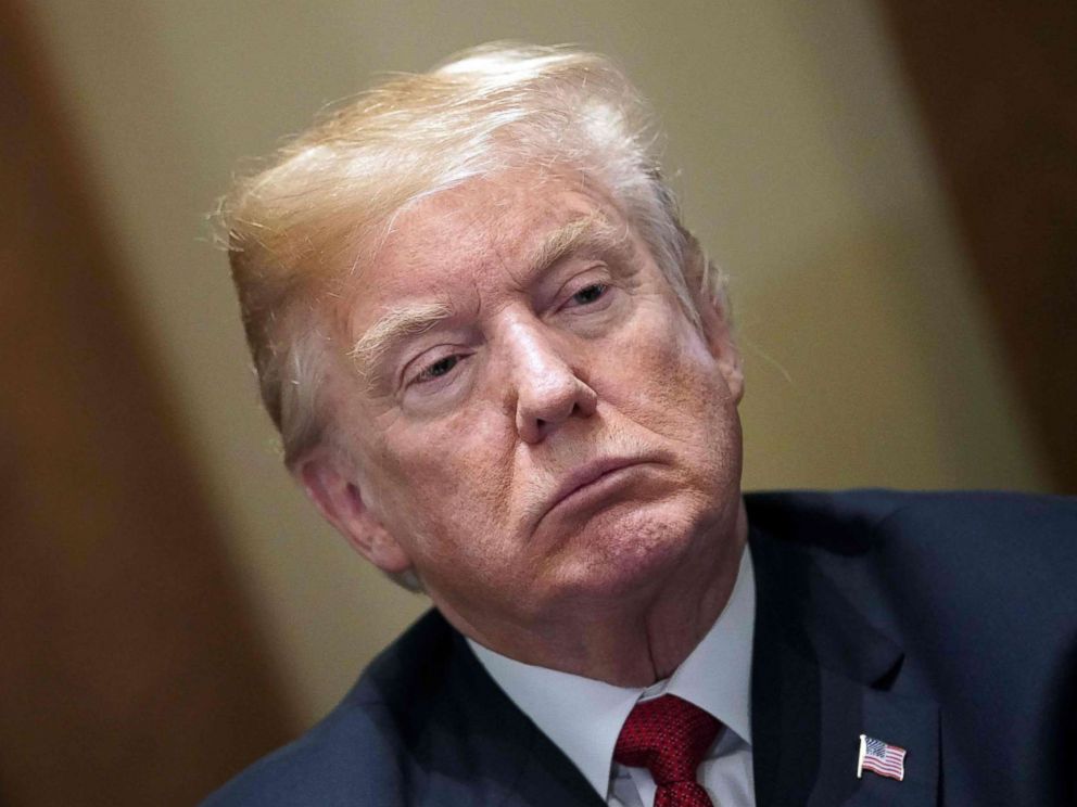 PHOTO: President Donald Trump holds a roundtable discussion with law enforcement officials and local community leaders on the threat of MS-13 at the White House, Feb. 6, 2018.