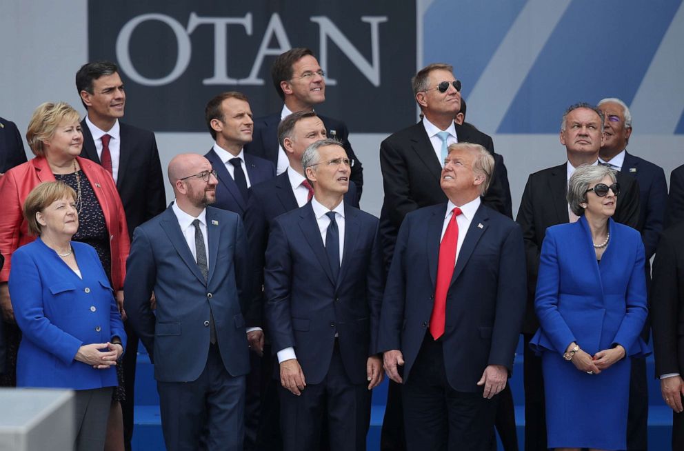 PHOTO: 2018 NATO Summit at NATO headquarters on July 11, 2018 in Brussels, Belgium.