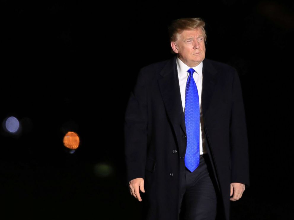 PHOTO: President Donald Trump arrives at the White House, Feb. 28, 2019.