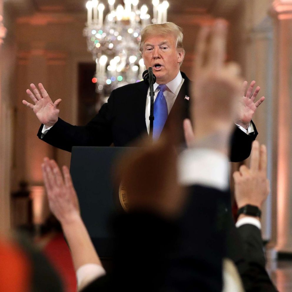 VIDEO: President Donald Trump in a post-midterm press conference said he "stopped the blue wave," referring to the expectation of big Democratic wins.