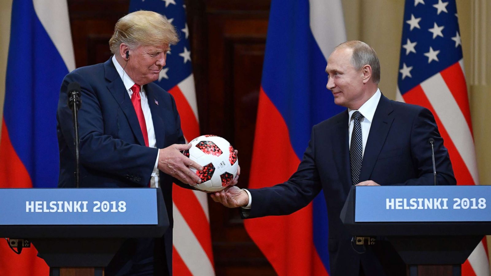 Putin gives Trump World Cup ball after question on Syria: &amp;#39;Now the ball is  in your court&amp;#39; - ABC News