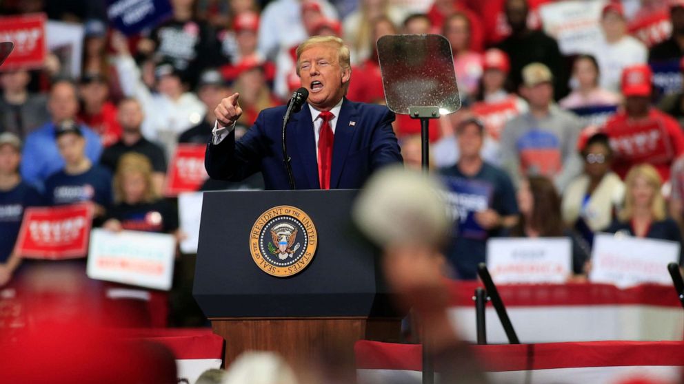 Trump hits campaign trail in NC amid mounting coronavirus threat - ABC News
