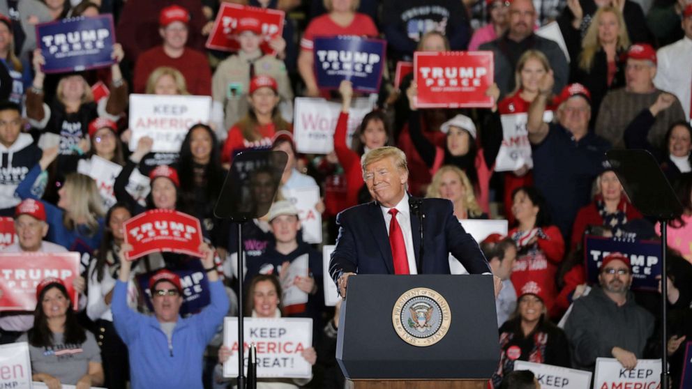 Trump touts Van Drew impeachment rebuke at New Jersey rally - ABC News