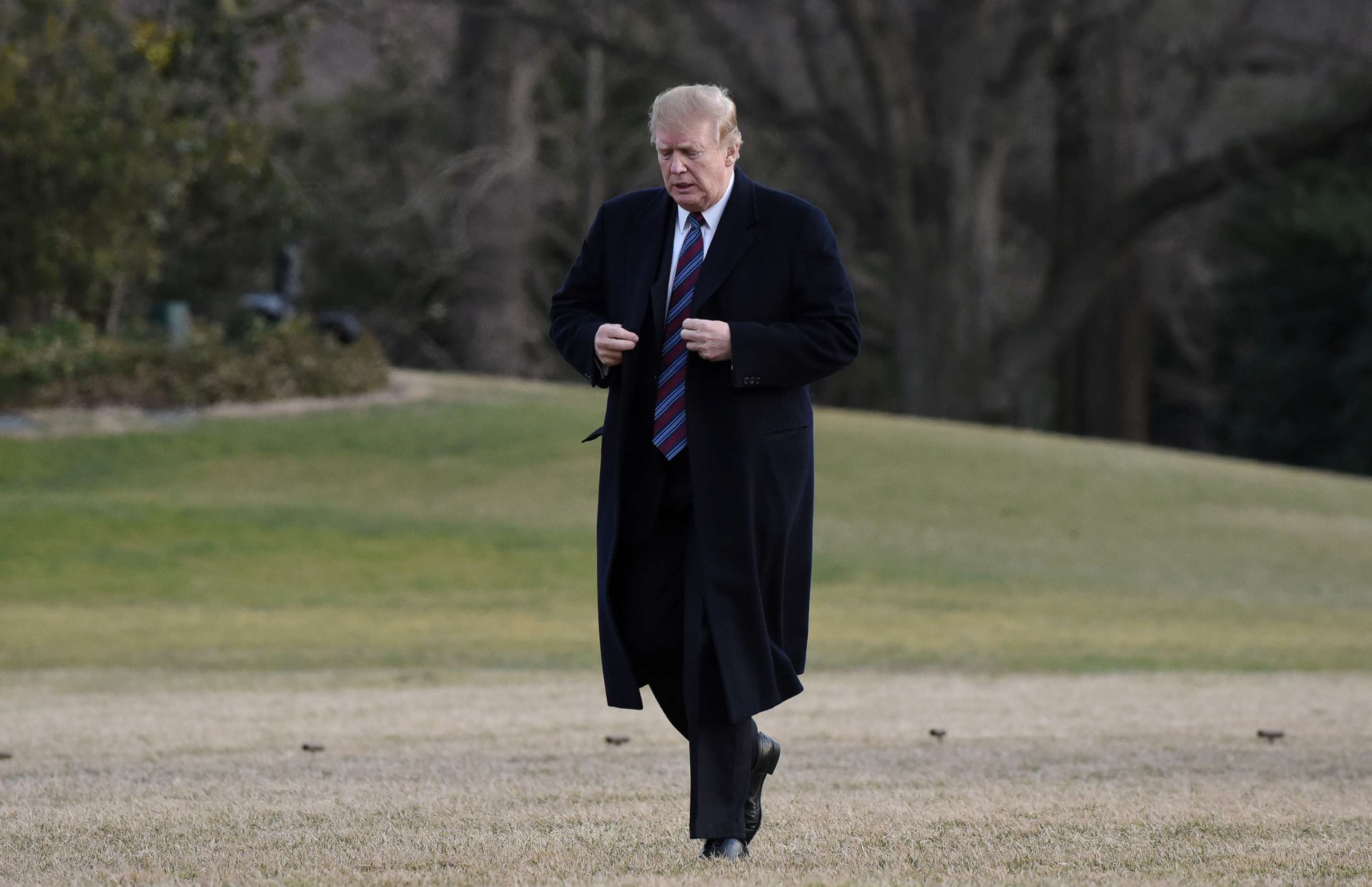PHOTO: President Donald Trump returns to the White House, Feb. 8, 2019 in Washington, D.C. 