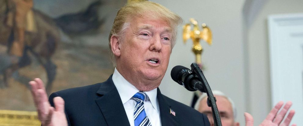 PHOTO: President Donald J. Trump signs a presidential proclamation on tariffs at the White House, March 8, 2018, in Washington, D.C.