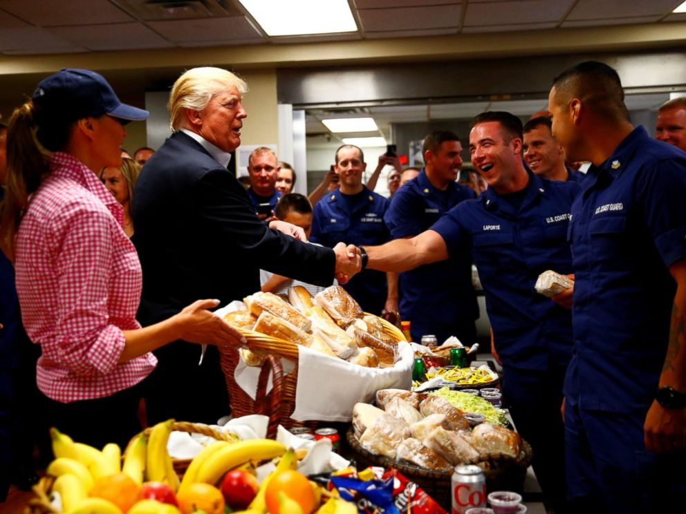 PHOTO: President Donald Trump and First Lady Melania Trump visit a U.S. Coast Guard Station Lake Worth Inlet in Riviera Beach, Fla., Nov. 23, 2017.