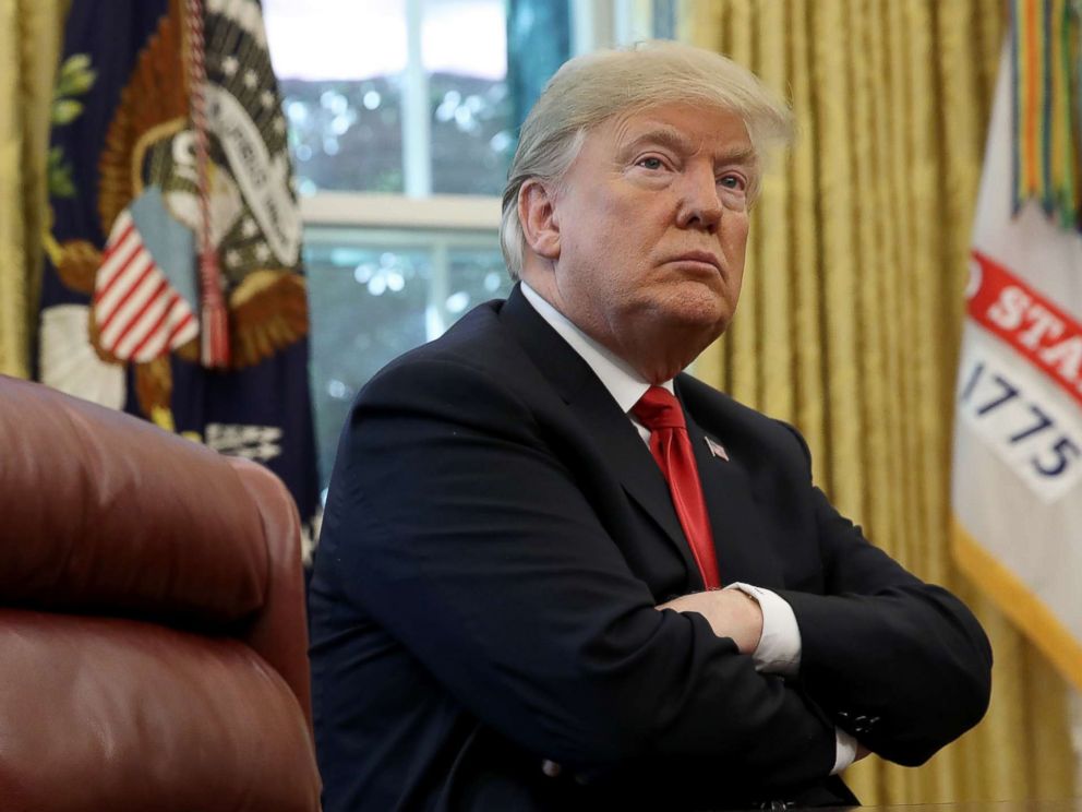 PHOTO: President Donald Trump during a meeting at the White House on Oct. 10, 2018, in Washington.