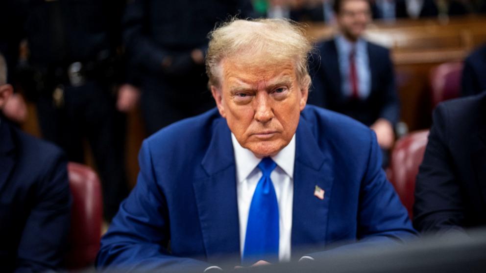 PHOTO: Former President Donald Trump attends his criminal trial at the New York State Supreme Court in New York,, May, 3, 2024.