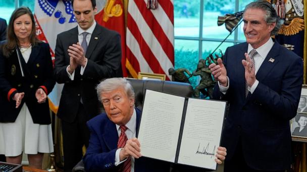 Trump threatens to tariff Apple and Samsung, dodges questions about legality