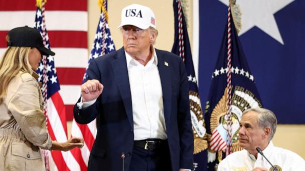 President Donald Trump was asked by one reporter about those who say the warning alerts didn't go out in time and that more people could have been saved.