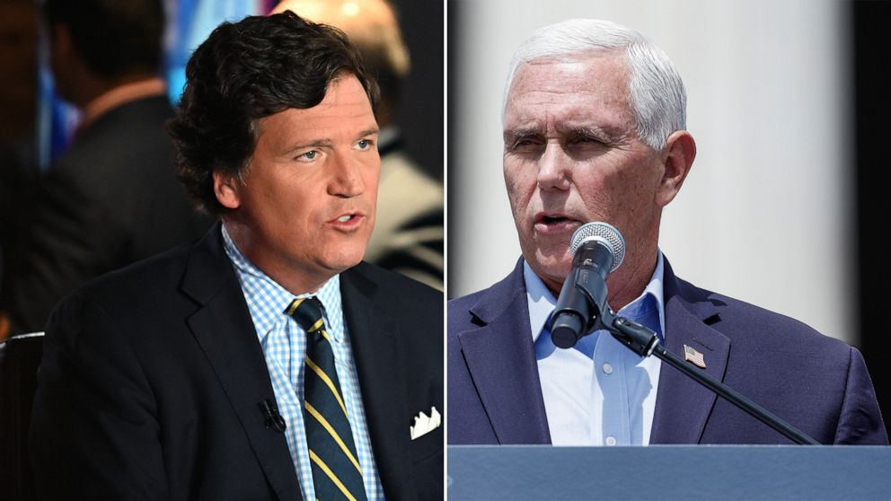 Mike Pence Clashes With Tucker Carlson In Iowa 2023