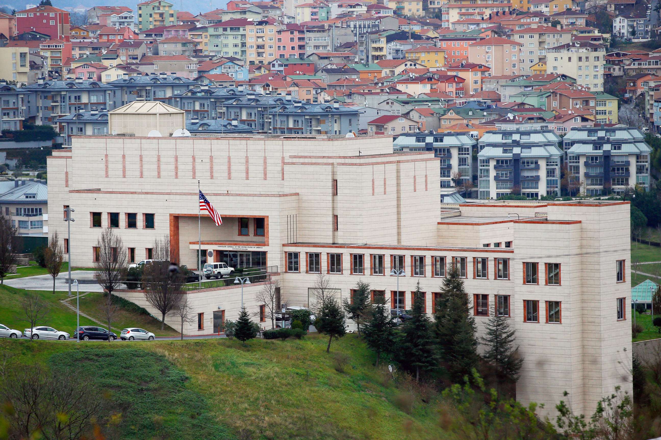 PHOTO: The U.S. Consulate in Istanbul, Turkey, is pictured on Dec. 9, 2015.  