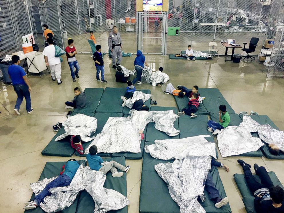 PHOTO: Inside the Central Processing Center in McAllen, Texas on May 23, 2018.