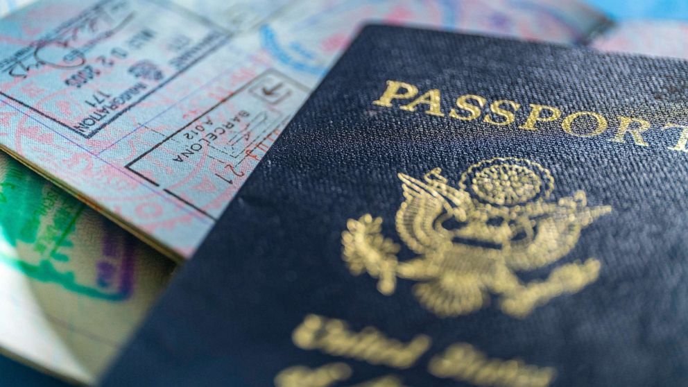 PHOTO: An American passport is displayed in an undated stock image.