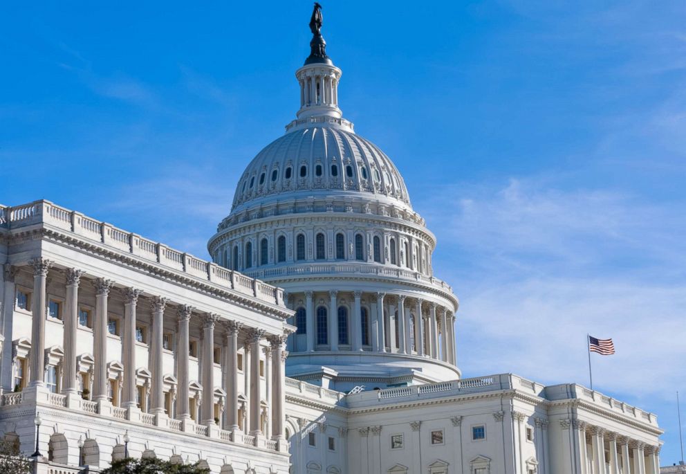 PHOTO: West facade of the United States Capitol in the early morning.