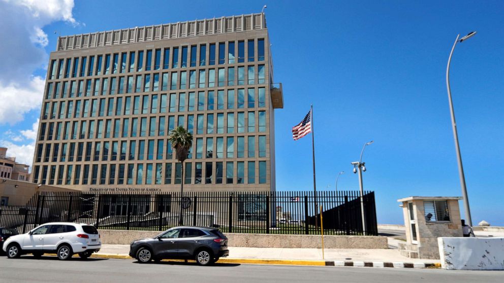PHOTO: The United States embassy is shown in Havana, Cuba, Oct. 5, 2021.