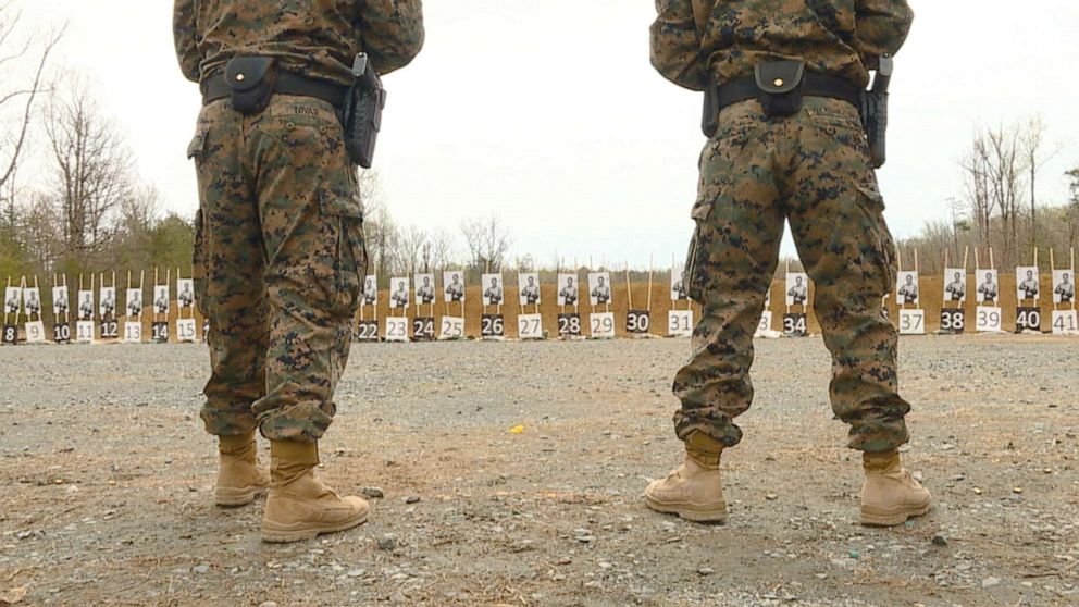 PHOTO: Marines train at the  Marine Corps Embassy Security Group training facility at Quantico, Virginia.  They receive specialized training to protect U.S. embassies and diplomatic facilities around the world.