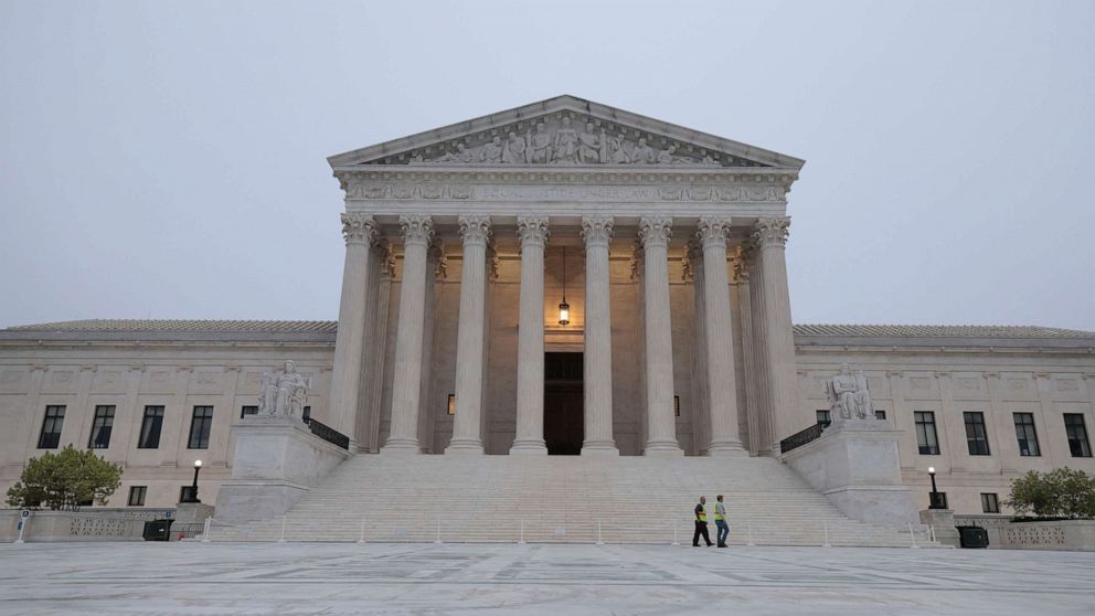 PHOTO: WA view of the U.S. Supreme Court Building in Washington, D.C., on May 03, 2022.