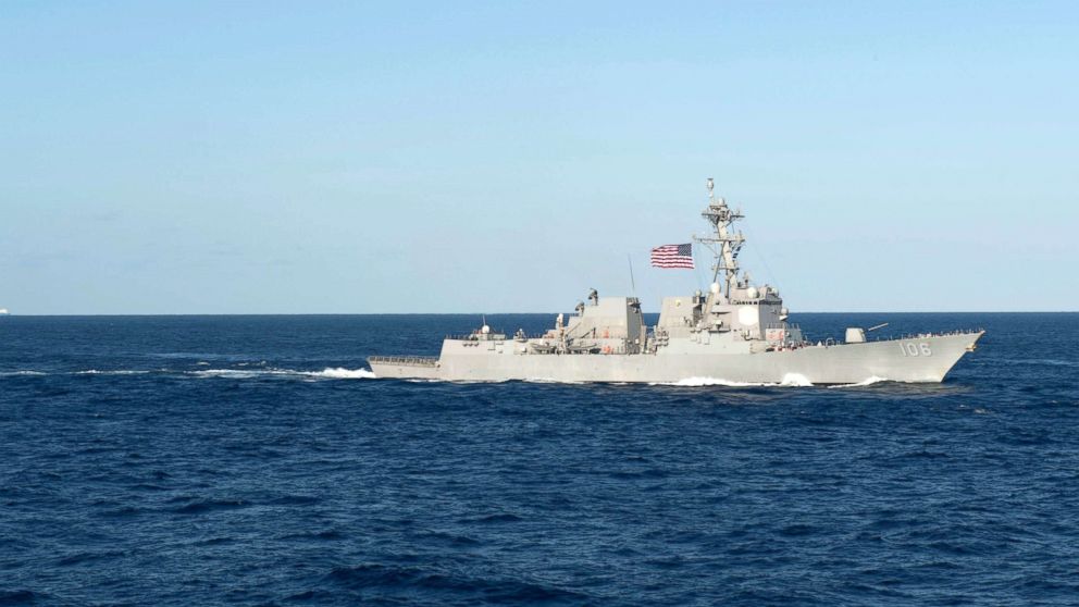 US warships again transit Taiwan Strait over Chinese objections - ABC News