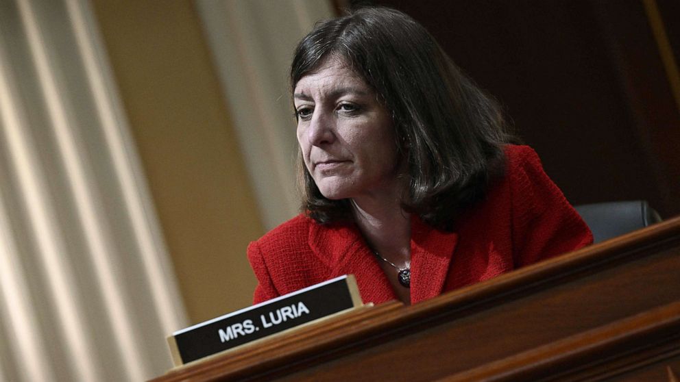 PHOTO: Rep. Elaine Luria listens during a House Select Committee hearing in Washington, D.C., June 9, 2022.