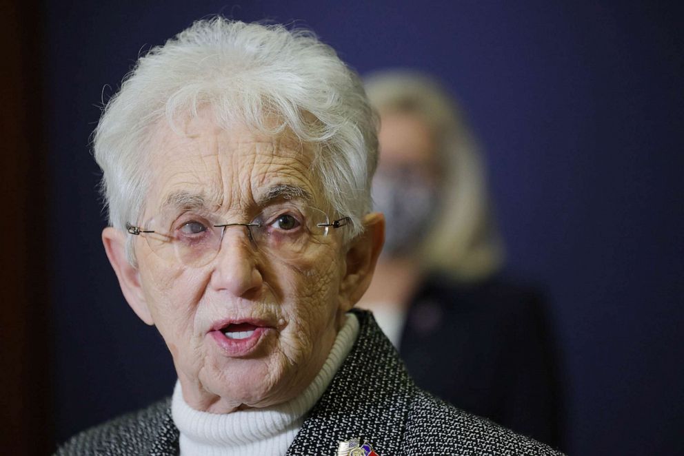 PHOTO: FILE - Rep. Virginia Foxx speaks at a press conference at the U.S. Capitol, March 09, 2021 in Washington, DC.