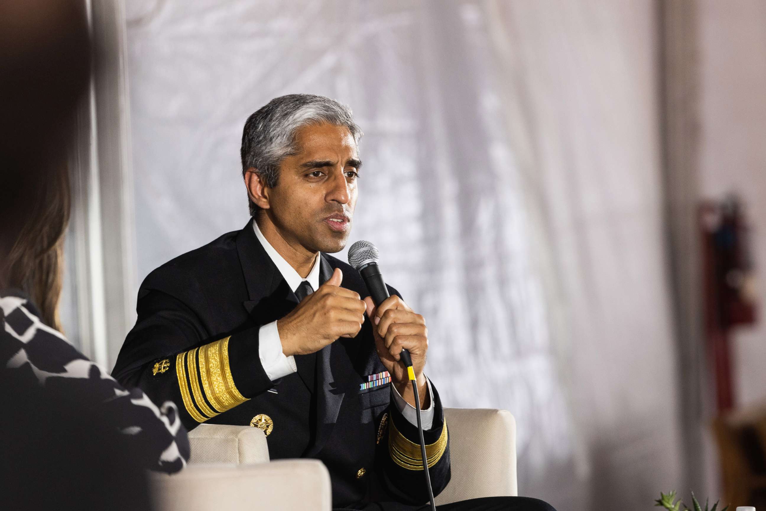 PHOTO: Vivek Murthy, surgeon general, speaks during The Texas Tribune Festival in Austin, Texas, Sept. 24, 2022. 