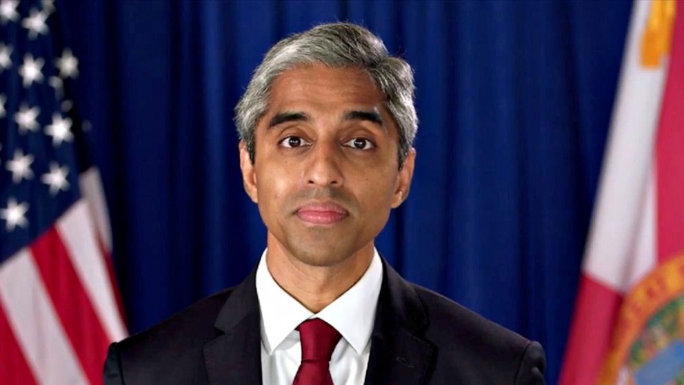 PHOTO: Former Surgeon General of the United States Dr. Vivek Murthy speaks by video feed during the 4th and final night of the 2020 Democratic National Convention, Aug. 20, 2020.
