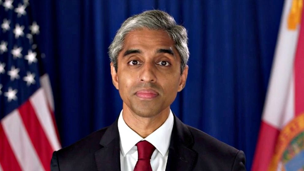 PHOTO: Former Surgeon General of the United States Dr. Vivek Murthy speaks by video feed during the 4th and final night of the 2020 Democratic National Convention, Aug. 20, 2020.