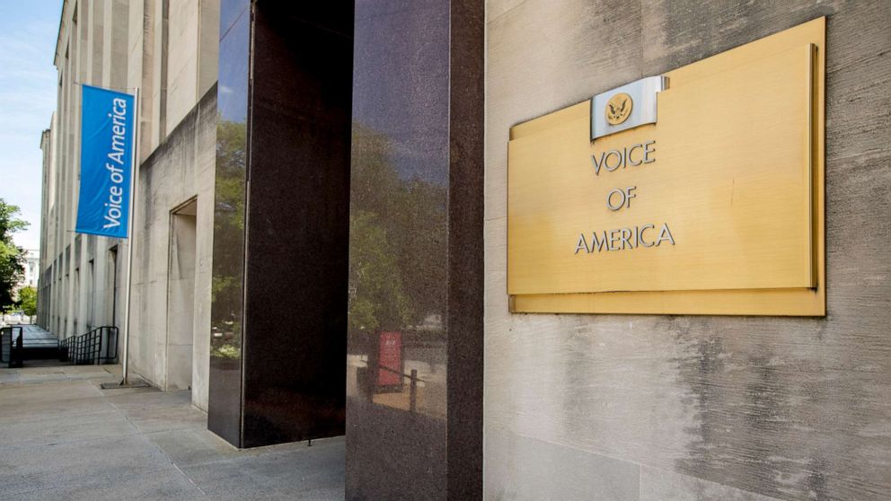 PHOTO: The Voice of America building is seen on June 15, 2020, in Washington.