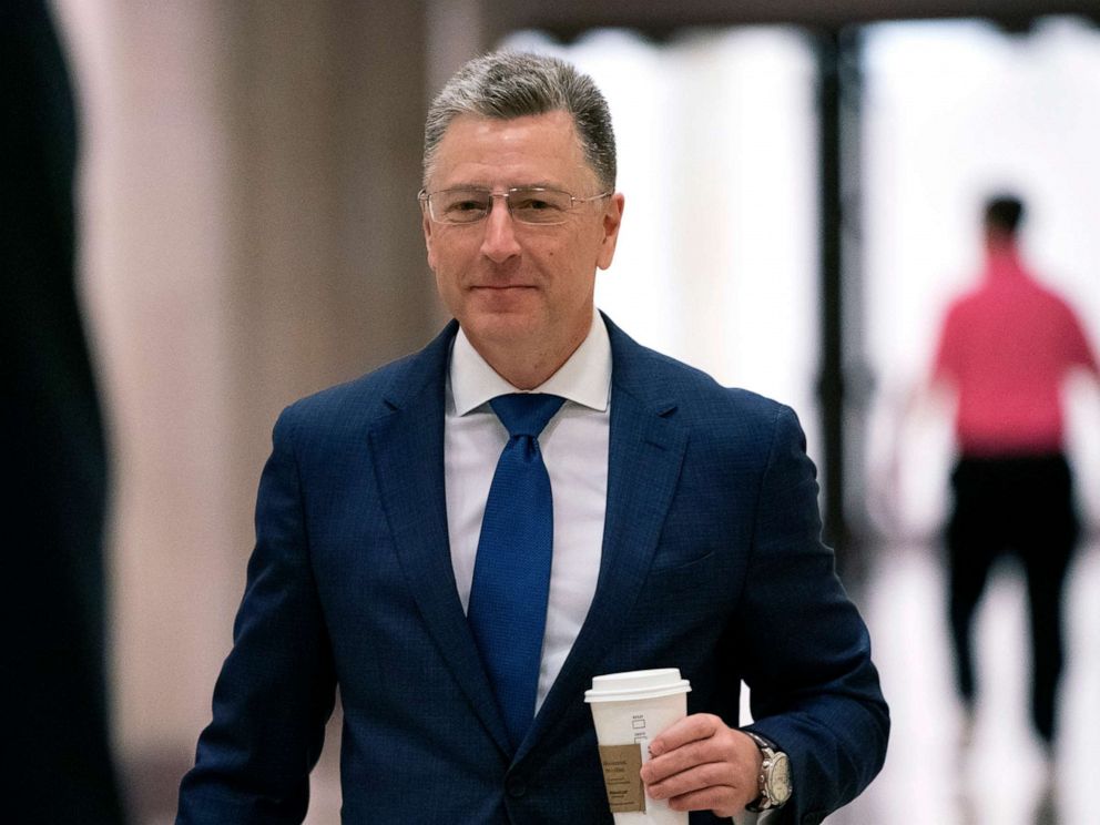 congress PHOTO: Kurt Volker, a former special envoy to Ukraine, arrives for a closed-door interview with House investigators, as House Democrats proceed with the impeachment inquiry of President Donald Trump, at the Capitol in Washington, Oct. 3, 2019.